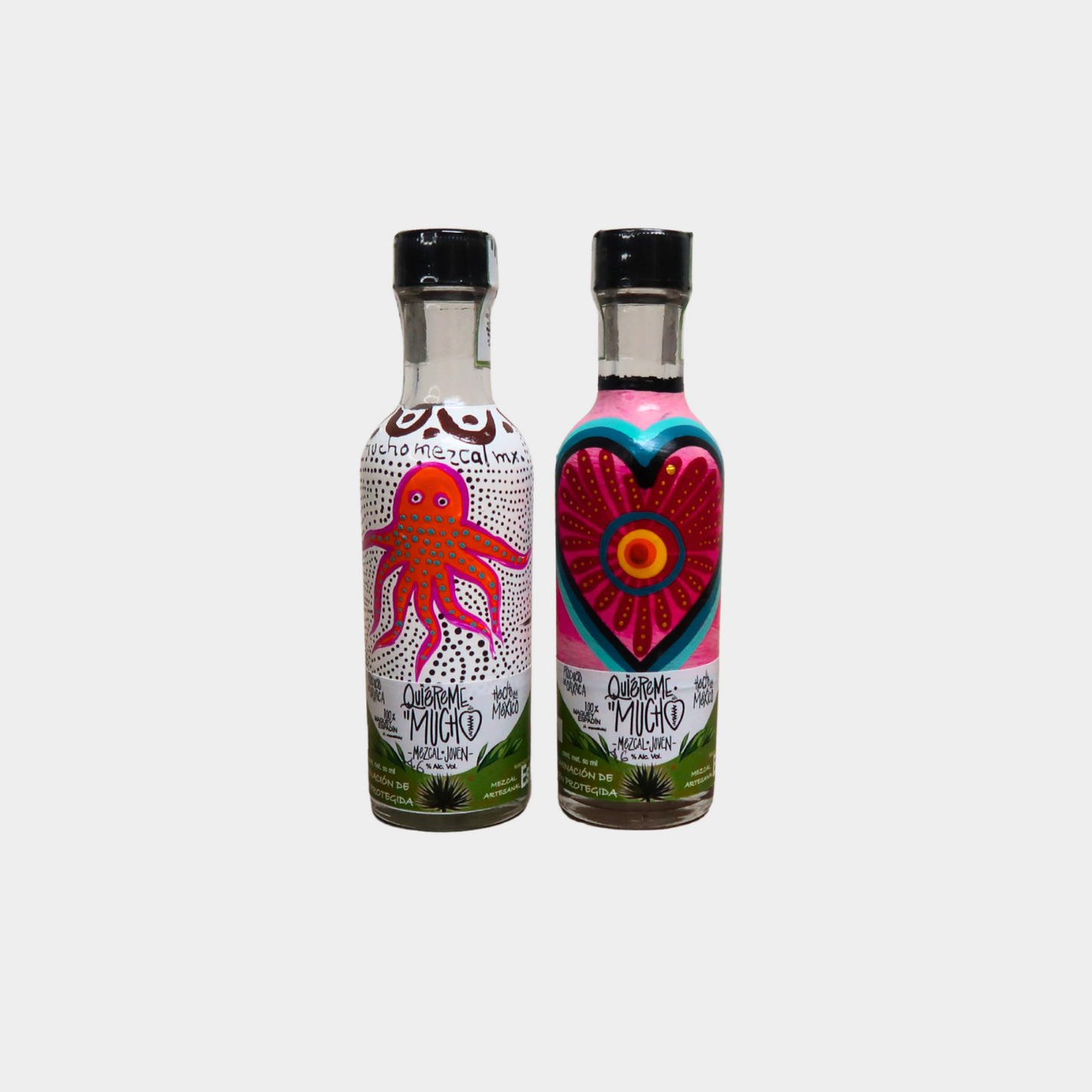 Caja Paula Negra Pegaso - Mezcal Quiereme Mucho